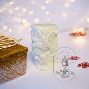 Vela muérdago con campanas